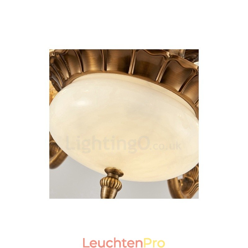 8-flammiger traditioneller klassischer integrierter Kronleuchter aus Metall