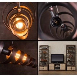 Retro Eisenlampe Moderner minimalistischer Kronleuchter im Industriestil