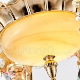 8-flammiger traditioneller klassischer integrierter Kronleuchter aus Metall