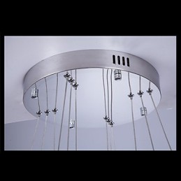 Pendelleuchte Moderne Beleuchtung Warmweiß Drei Ringe D204060 Transparent K9 Große Kristall Deckenleuchten