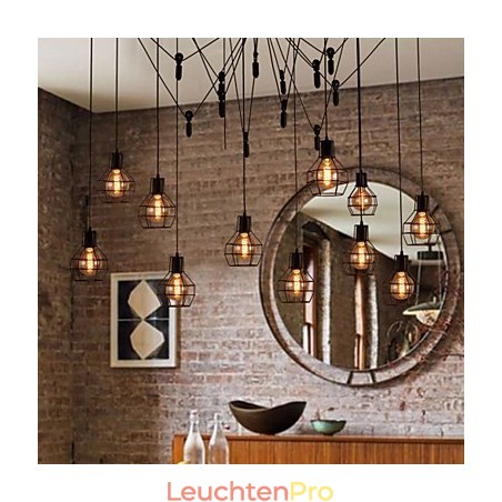Kreative Pendelleuchte im amerikanischen Stil mit 12 Lichtern Kreative Pendelleuchte im amerikanischen Stil mit 12 Lichtern