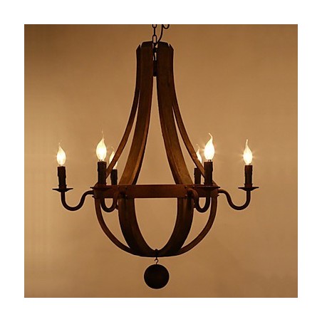 Vintage Amerikanischer rustikaler Holzanhänger Winerel Kronleuchter Lampe Wohn- und Lampe Vintage Amerikanischer rustikaler Holzanhänger Winerel Kronleuchter Lampe Wohn- und Lampe
