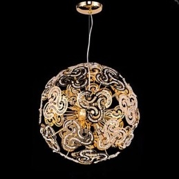 Einfache moderne Kronleuchter Kristallkugel Globe Pendelleuchte