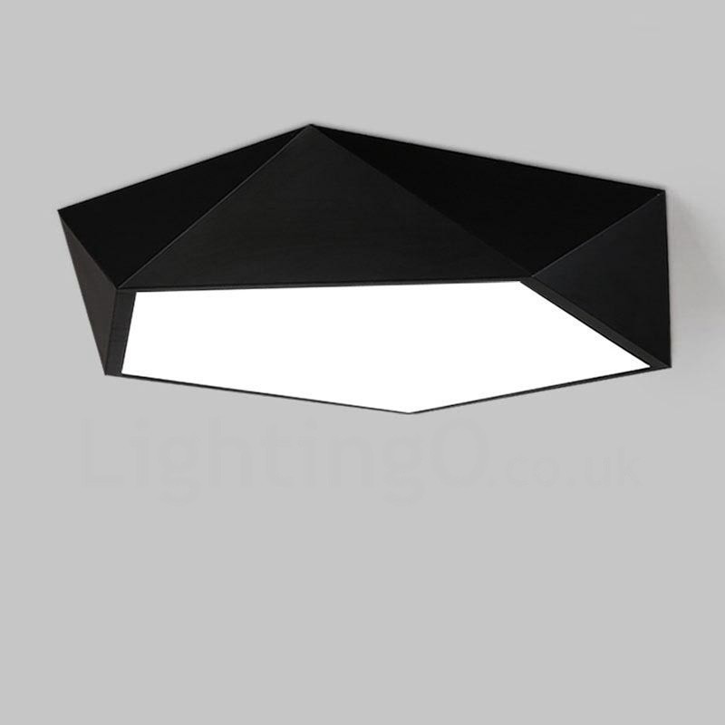 Moderne, zeitgenössische, integrierte, integrierte Deckenleuchte aus Metall