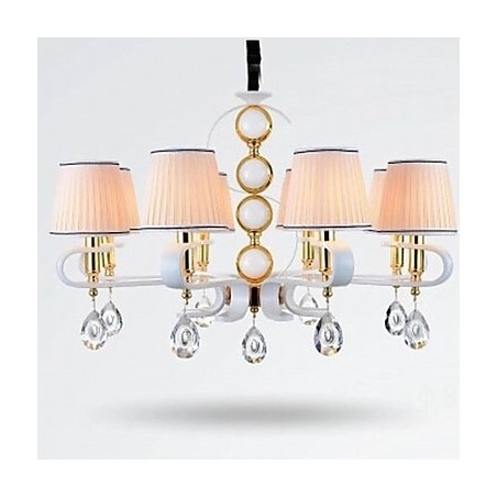 Stoff-Kronleuchter 8 Lichter Moderne minimalistische hochwertige Lampe Stoff-Kronleuchter 8 Lichter Moderne minimalistische hochwertige Lampe