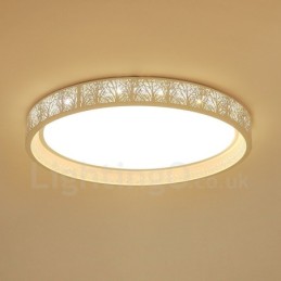 Moderne, zeitgenössische, integrierte Deckenleuchte aus Metall