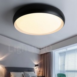 Moderne, zeitgenössische, integrierte Deckenleuchte aus Metall