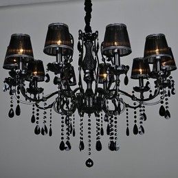 Kronleuchter Kristall Modern Zeitgenössisch Kristall 10 Licht Metall