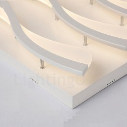 6-flammige, moderne, integrierte Deckenleuchte