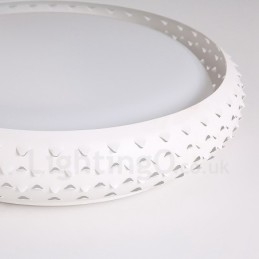 Moderne, zeitgenössische, integrierte Deckenleuchte aus Metall