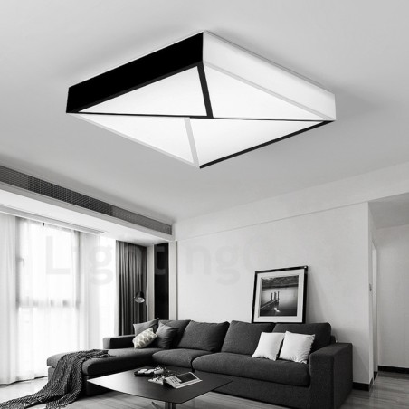 Moderne, zeitgenössische, integrierte Deckenleuchte aus Metall Moderne, zeitgenössische, integrierte Deckenleuchte aus Metall