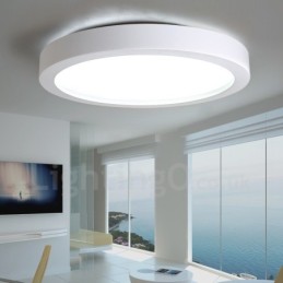 Moderne, zeitgenössische, integrierte Deckenleuchte aus Metall