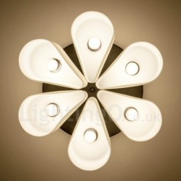 Rustikale Lodge-Einbauleuchte mit 6 Lichtern