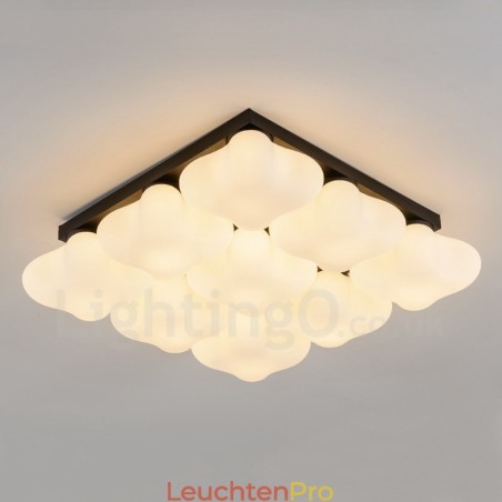 Rustikale Lodge-Einbauleuchte mit 9 Lichtern Rustikale Lodge-Einbauleuchte mit 9 Lichtern