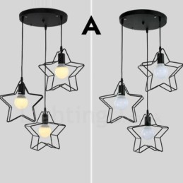 Moderne, integrierte Pendelleuchte mit 3 Lichtern