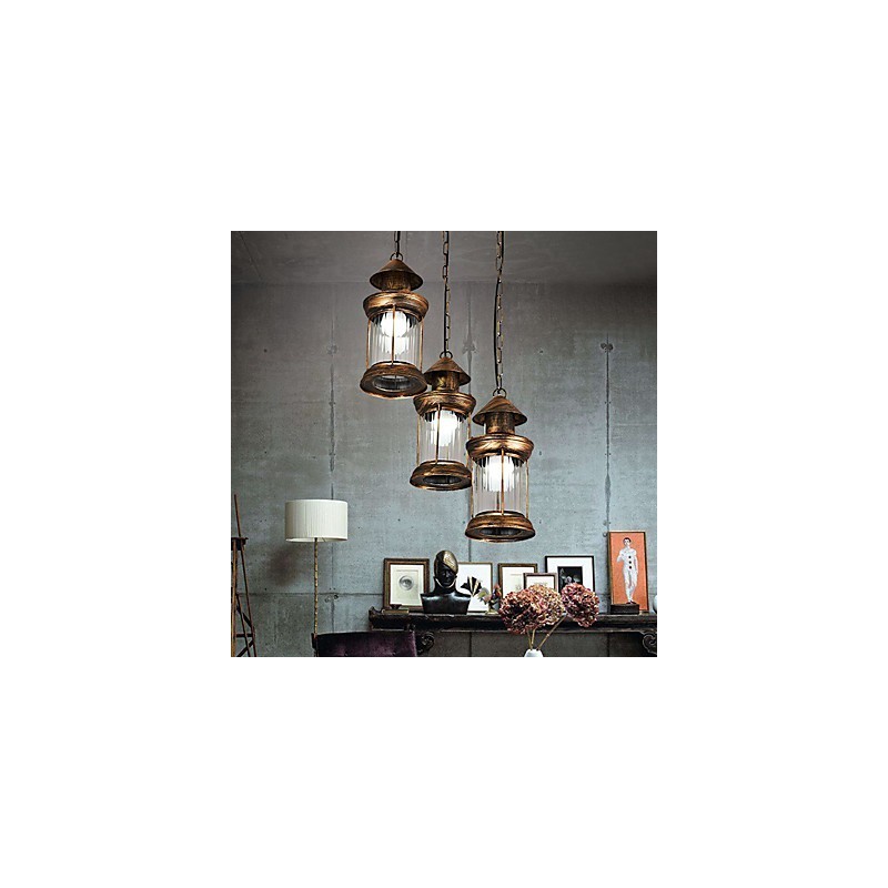 Rustikale Lodge Vintage Retro Mini-Stil Metall Pendelleuchte