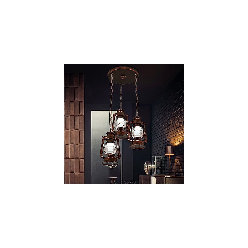 Rustikale Lodge Vintage Retro Mini-Stil Metall Pendelleuchte