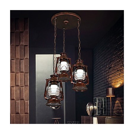 Rustikale Lodge Vintage Retro Mini-Stil Metall Pendelleuchte Rustikale Lodge Vintage Retro Mini-Stil Metall Pendelleuchte