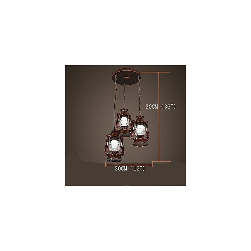 Rustikale Lodge Vintage Retro Mini-Stil Metall Pendelleuchte