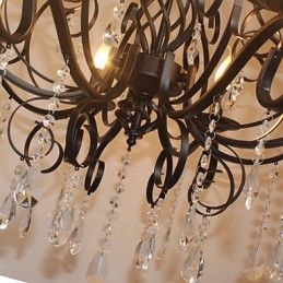 8 Kopf der europäischen Stil Kristall Lampe Metall Kronleuchter Beleuchtung