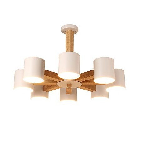 Kronleuchter mit 8 Lichtern, modern, zeitgenössisch, traditionell, klassisch, Vintage, Landhausstil, Holz-Funktion für Holz Kronleuchter mit 8 Lichtern, modern, zeitgenössisch, traditionell, klassisch, Vintage, Landhausstil, Holz-Funktion für Holz