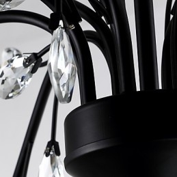 9 Lichter Kristall Kronleuchter Modern Zeitgenössisch Traditionell Klassisch Vintage Retro Country Malerei Feature