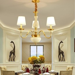 Kronleuchter aus Kupfer, dekorativer Jade-Kronleuchter