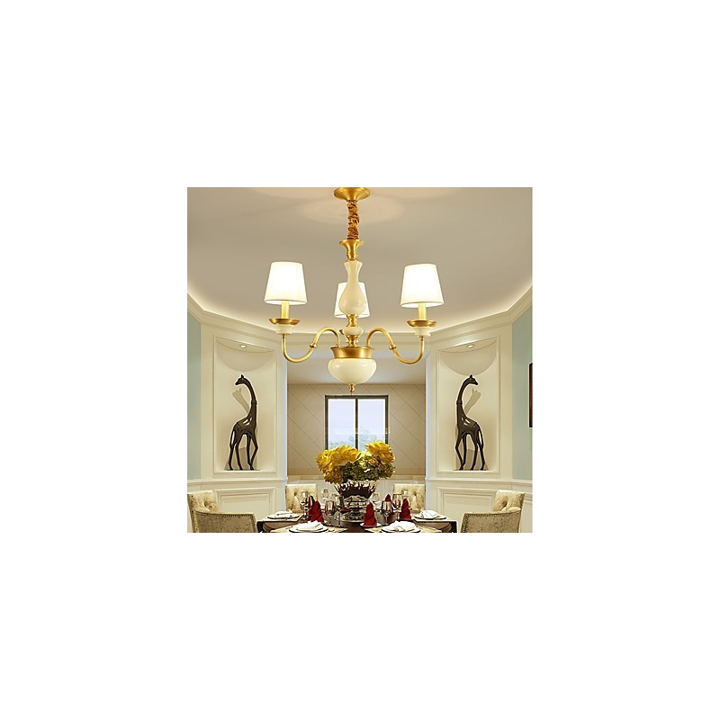 Kronleuchter aus Kupfer, dekorativer Jade-Kronleuchter