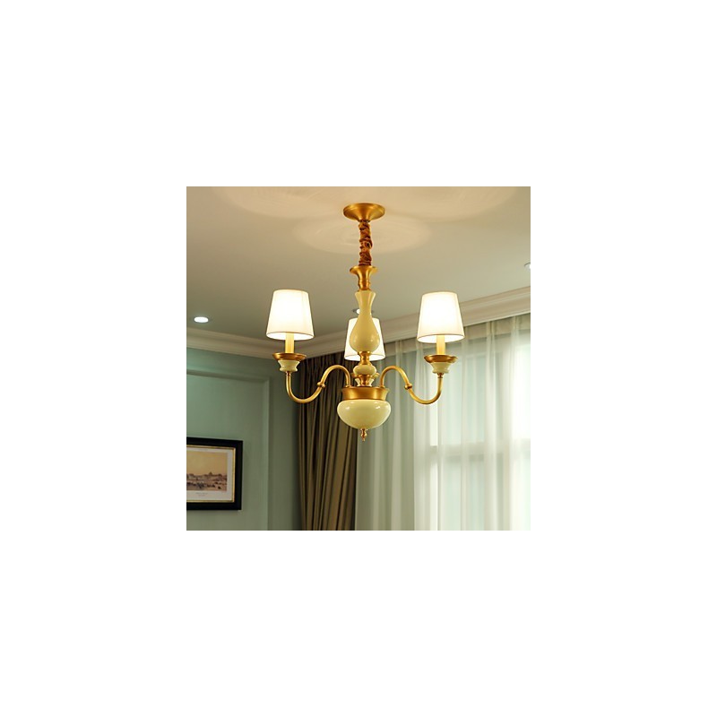 Kronleuchter aus Kupfer, dekorativer Jade-Kronleuchter