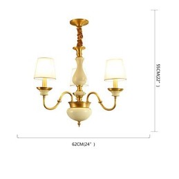 Kronleuchter aus Kupfer, dekorativer Jade-Kronleuchter