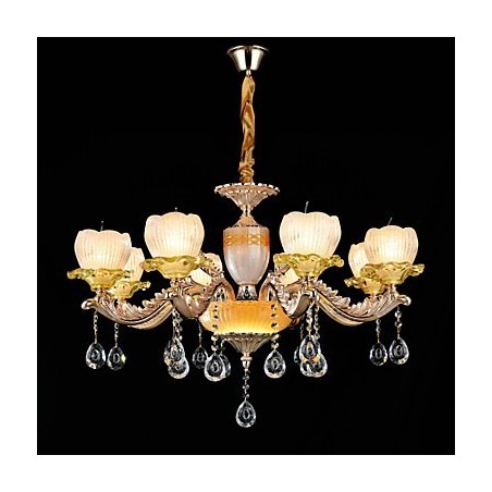 Traditionelle klassische Zinklegierung für Kronleuchter aus Kristall im Mini-Stil mit 8 Glühbirnen Traditionelle klassische Zinklegierung für Kronleuchter aus Kristall im Mini-Stil mit 8 Glühbirnen