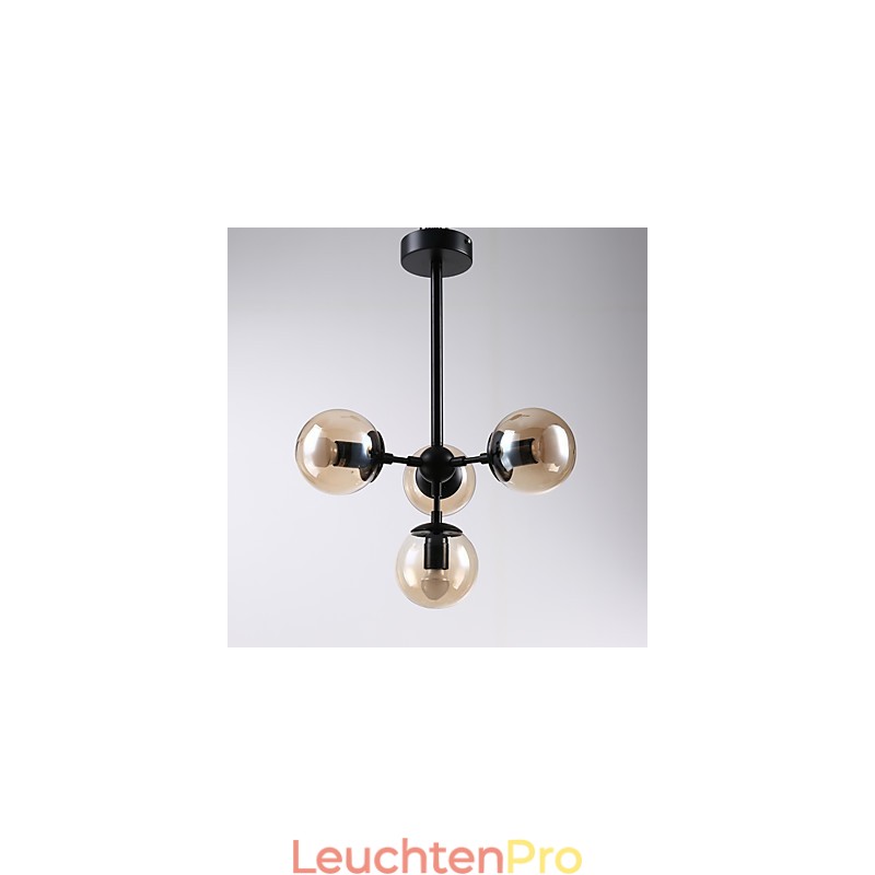 Vier Licht Post Moderne Europa Stil Modo Metall Glas Pendelleuchte die Foyer Schmücken Industrielle Kronleuchter Lampe