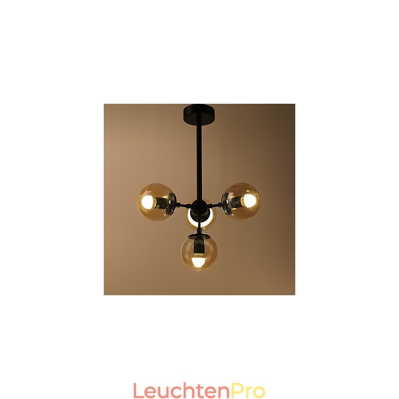 Vier Licht Post Moderne Europa Stil Modo Metall Glas Pendelleuchte die Foyer Schmücken Industrielle Kronleuchter Lampe