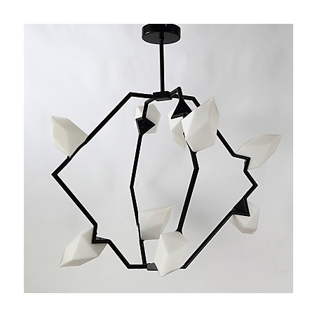 Neun Licht Post Moderne Metall mit Glas Pfirsich Kronleuchter Lampe die Kantine Schmücken Pendelleuchte Neun Licht Post Moderne Metall mit Glas Pfirsich Kronleuchter Lampe die Kantine Schmücken Pendelleuchte