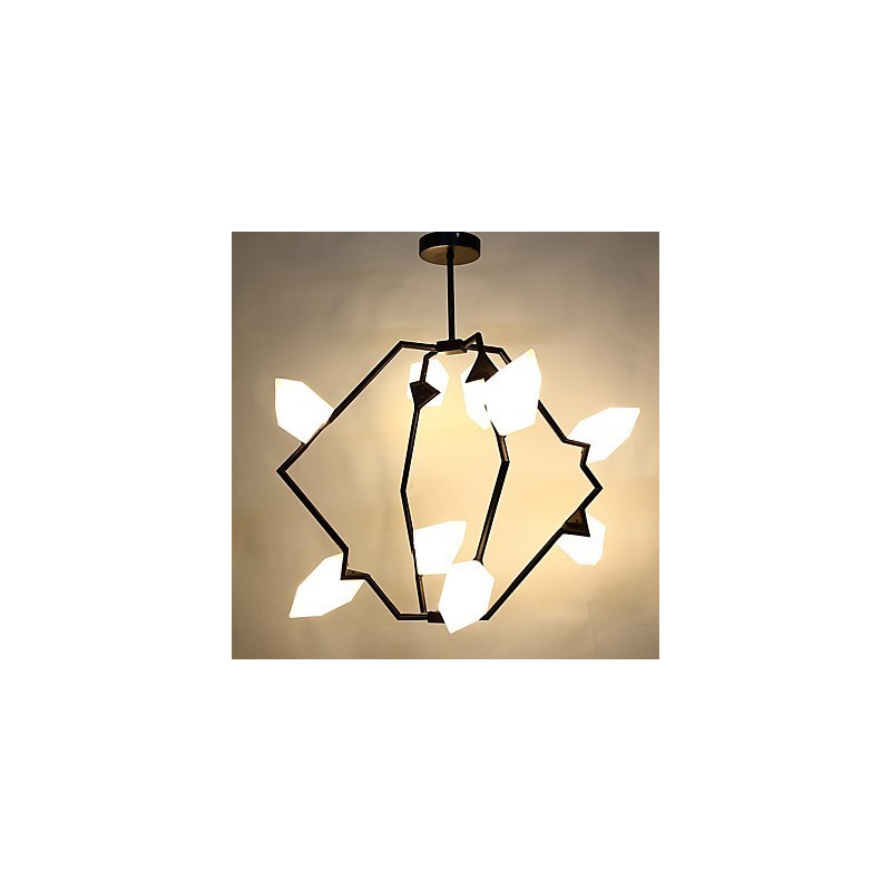 Neun Licht Post Moderne Metall mit Glas Pfirsich Kronleuchter Lampe die Kantine Schmücken Pendelleuchte