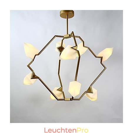 Neun Licht Post Moderne Metall mit Glas Pfirsich Kronleuchter Lampe die Kantine Schmücken Pendelleuchte