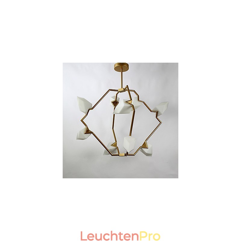 Neun Licht Post Moderne Metall mit Glas Pfirsich Kronleuchter Lampe die Kantine Schmücken Pendelleuchte