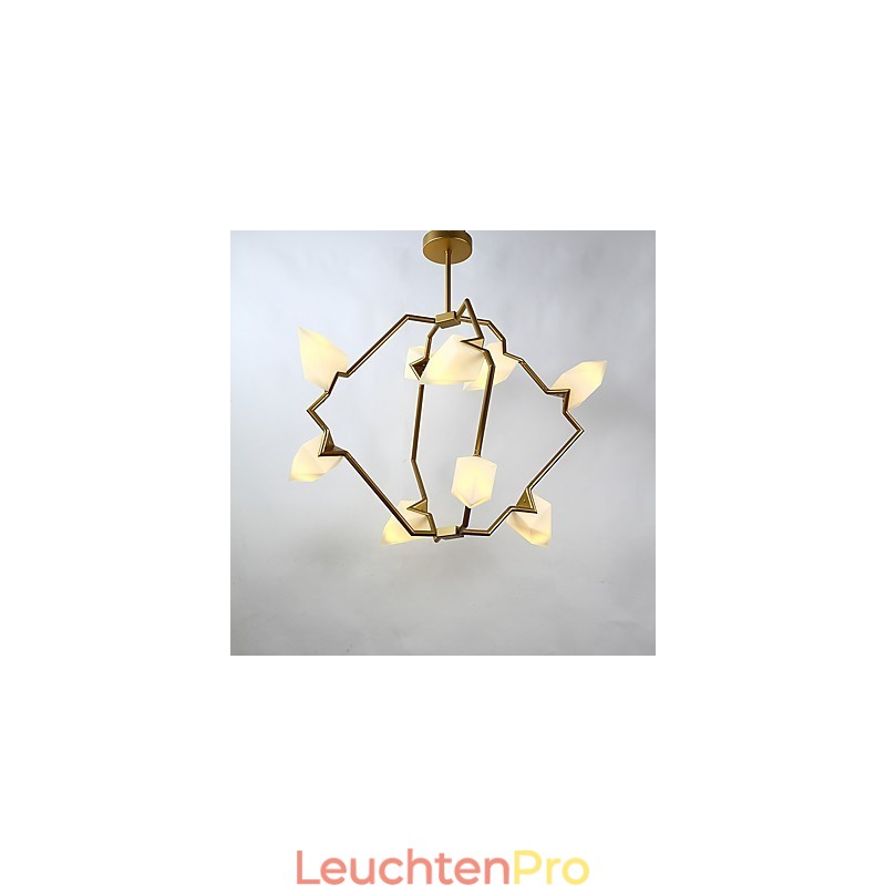 Neun Licht Post Moderne Metall mit Glas Pfirsich Kronleuchter Lampe die Kantine Schmücken Pendelleuchte