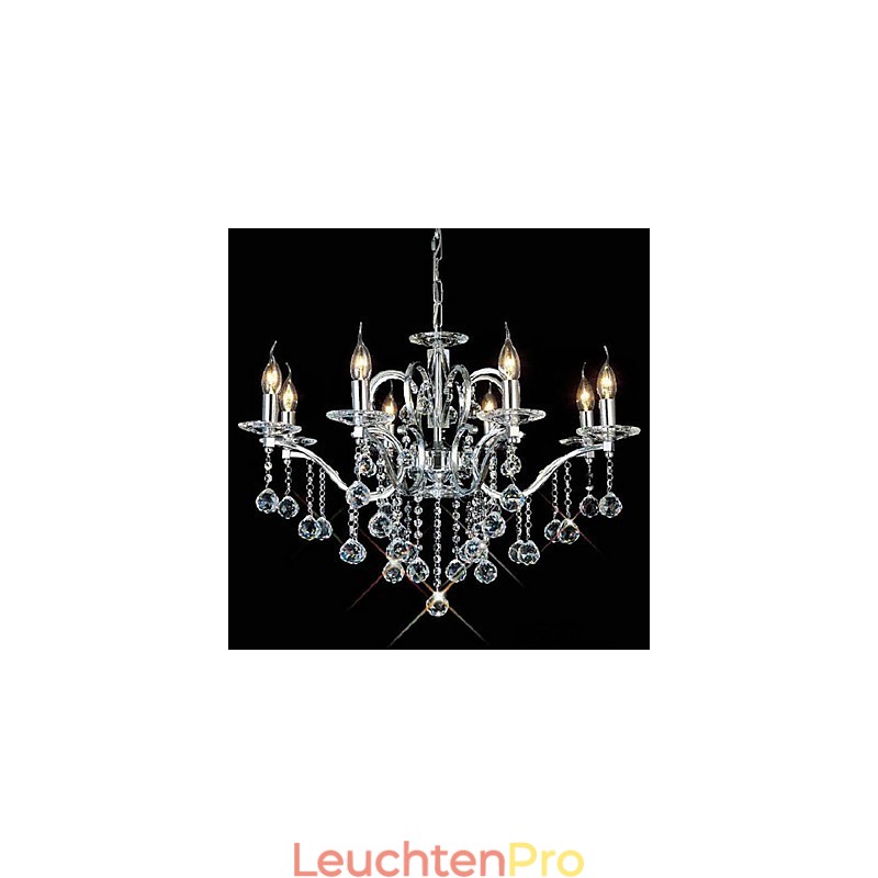 Eleganter Kristall-Kronleuchter mit 8 Lichtern