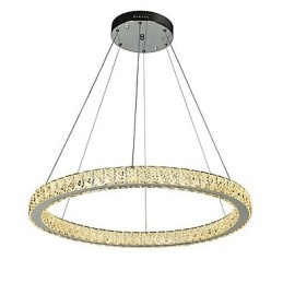 Dimmbare Ring Deckenpendelleuchte Moderne Kronleuchterbeleuchtung Innenleuchte mit Fernbedienung
