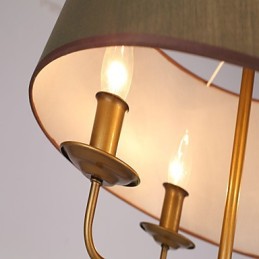 Rustikale Lodge-Malerei für Designer, Metall, Innenräume, 2-flammiger Kronleuchter