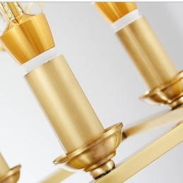 Modernes zeitgenössisches Messing-Feature für Designer-Metall-Kronleuchter