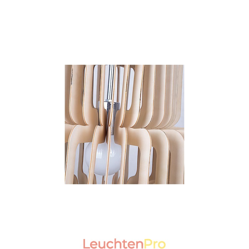 Vintage Dreischichtiger Kuchenholz-Kronleuchter