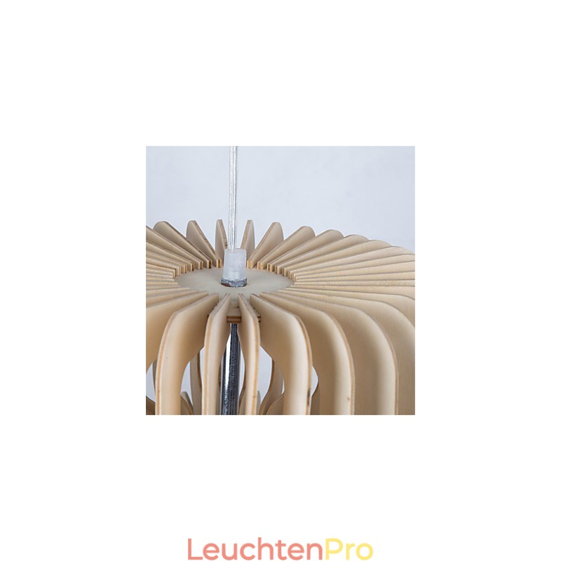 Vintage Dreischichtiger Kuchenholz-Kronleuchter