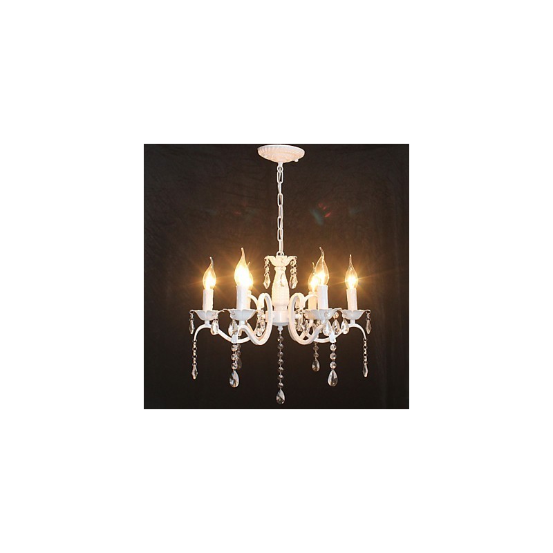 Kronleuchter Moderne Kristall Mini Kerze Stil Eisen Lampe Lampen