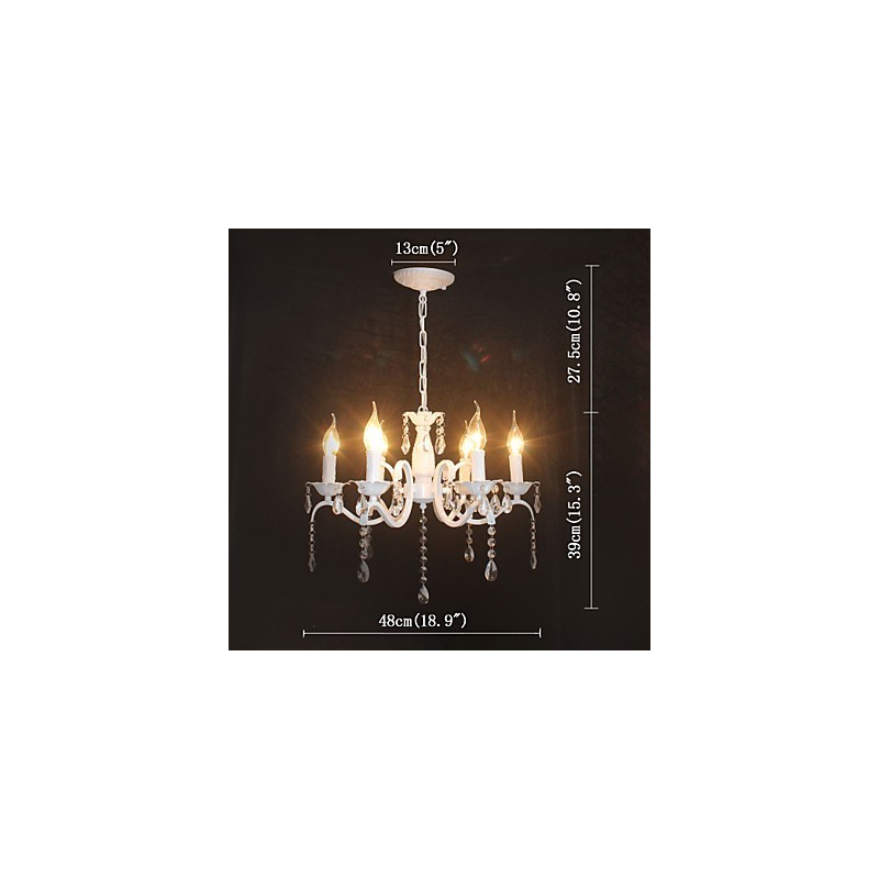 Kronleuchter Moderne Kristall Mini Kerze Stil Eisen Lampe Lampen