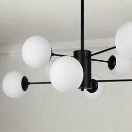 Modernes, zeitgenössisches, traditionelles, klassisches Gemälde für einen Kronleuchter aus Metall im Mini-Stil