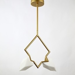 2 Licht Post Modern Metall mit Glas Pfirsich Kronleuchter Lampe die Kantine Dekorieren Pendelleuchte
