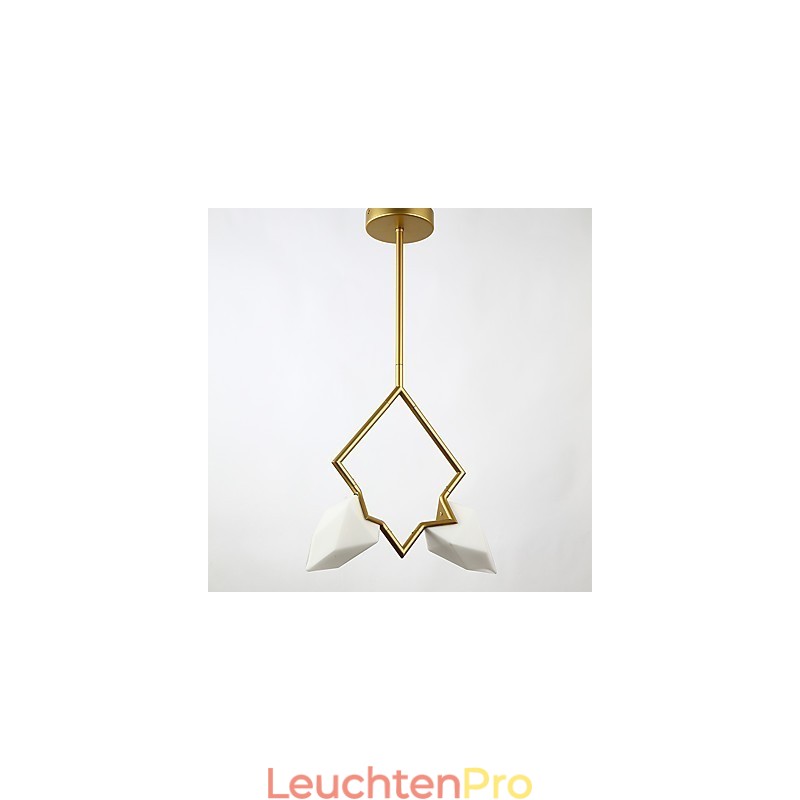 2 Licht Post Modern Metall mit Glas Pfirsich Kronleuchter Lampe die Kantine Dekorieren Pendelleuchte