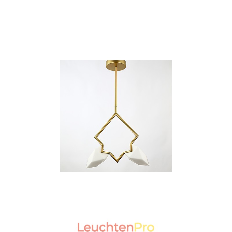 2 Licht Post Modern Metall mit Glas Pfirsich Kronleuchter Lampe die Kantine Dekorieren Pendelleuchte